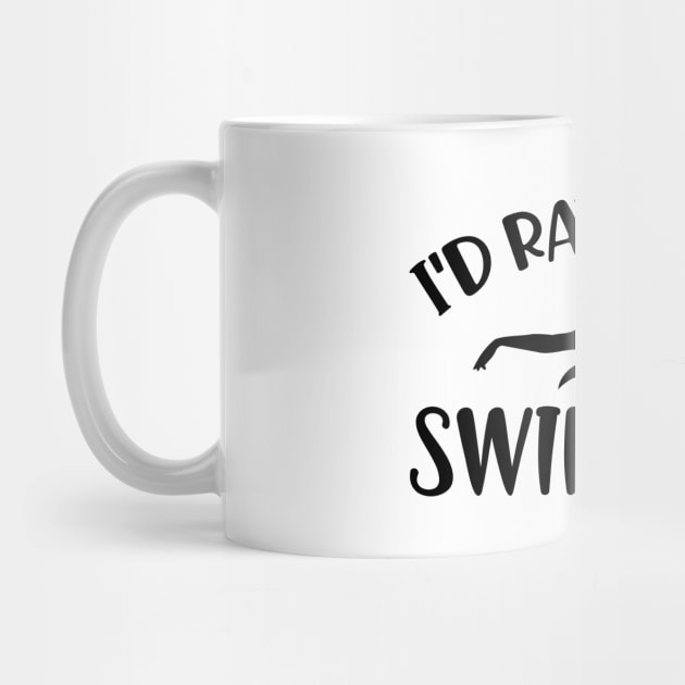 Swimmer - I'd rather be swimming by KC Happy Shop